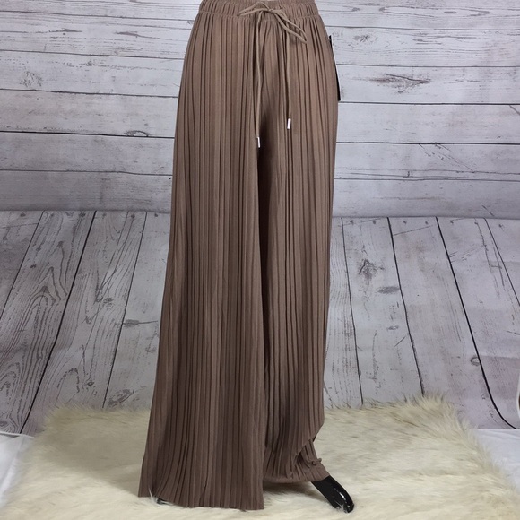Pants - NWT Pleated Wide Leg Pants OS